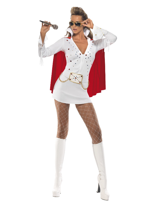 Elvis Viva Las Vegas Costume, White