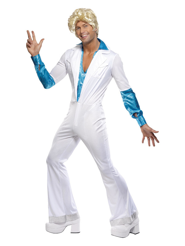 Disco Man Costume, All in One, White