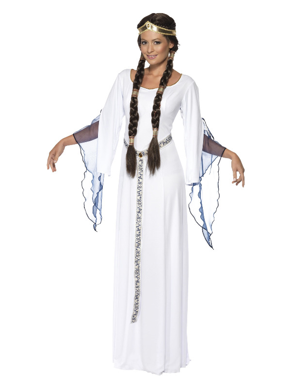Medieval Maid Costume, White