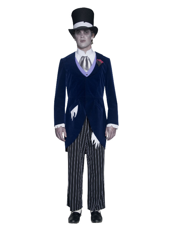 Gothic Manor Groom Costume, Navy