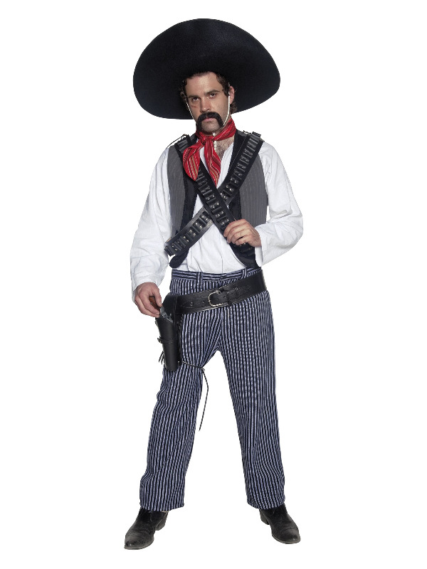 Deluxe Authentic Western Mexican Bandit Costume, G