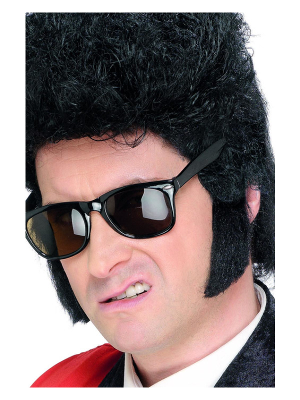 Teddy Boy Sideburns, Black, Self Adhesive