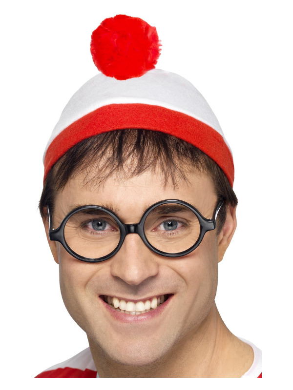 Where's Wally? Instant Kit, Red & White, with Hat & Glasses