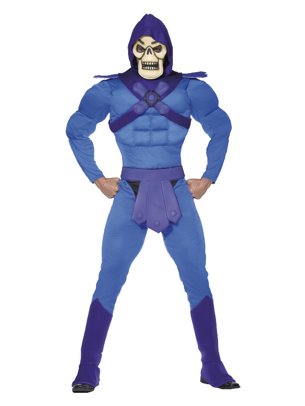 Skeletor Muscle Costume, Blue