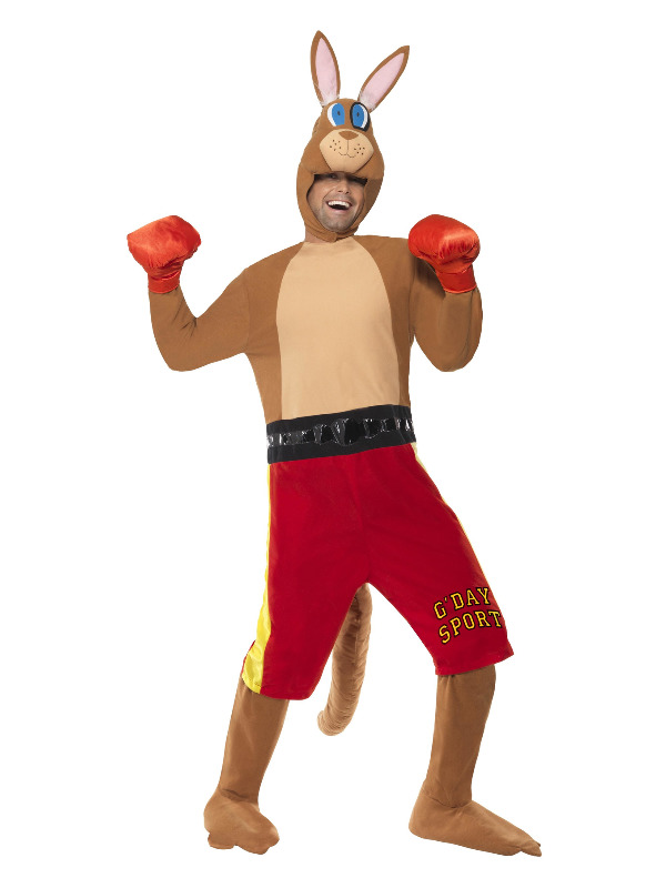 Kangaroo Boxer Costume, Brown