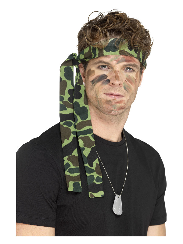 Army Headband, Camouflage, 150cm x 4cm