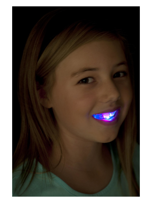 Flashing Mouth Piece, Multi-Coloured, with 4 Coloured LEDs