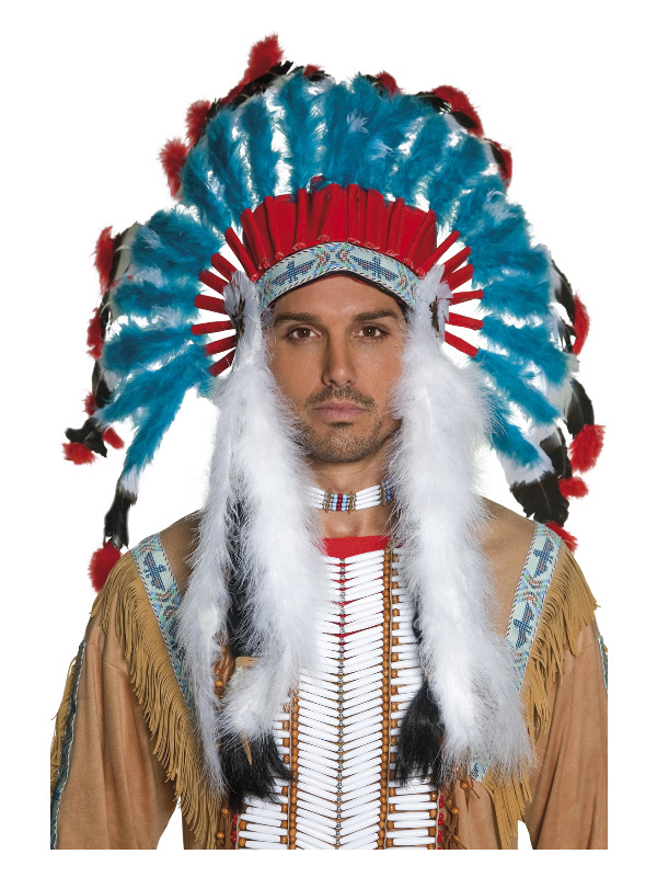 Native American Inspired Headdress, Blue