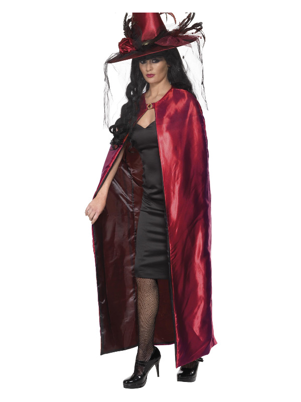 Reversible Cape, Red & Black, Deluxe