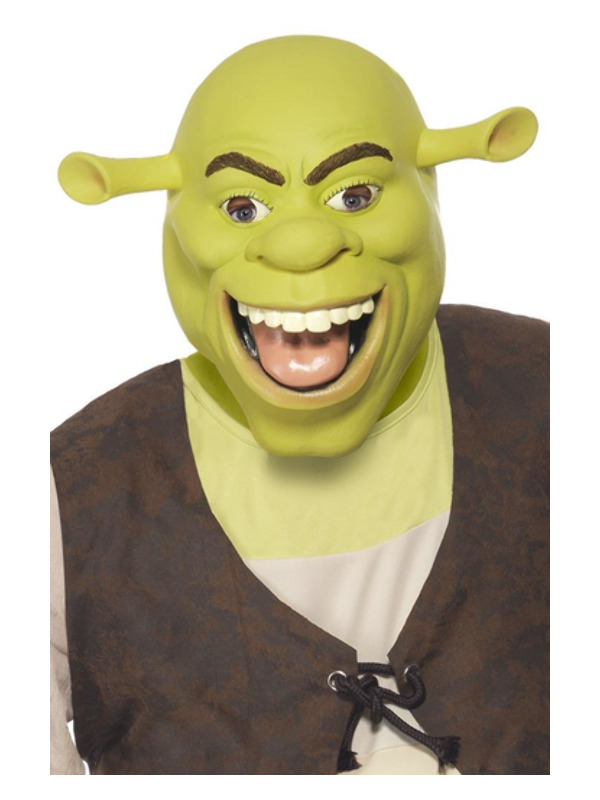 Shrek Latex Mask, Green