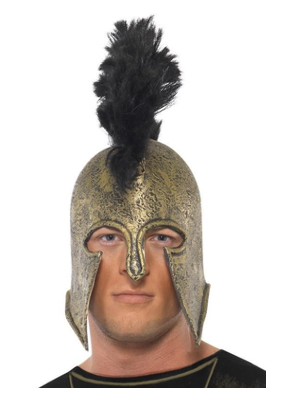 Deluxe Achilles Helmet, Gold, Latex