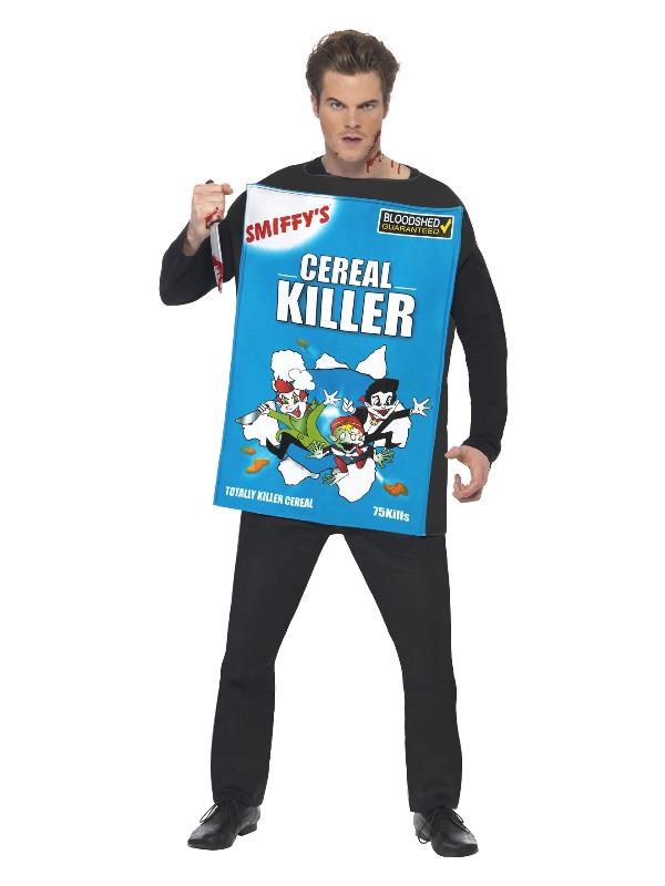 Cereal Killer Costume, Blue, with Tabard