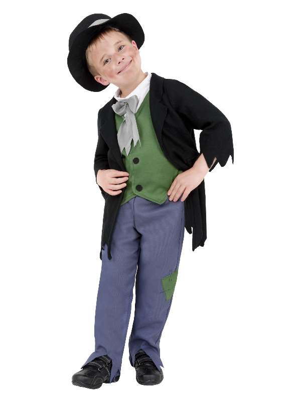 Dodgy Victorian Boy Costume, Black