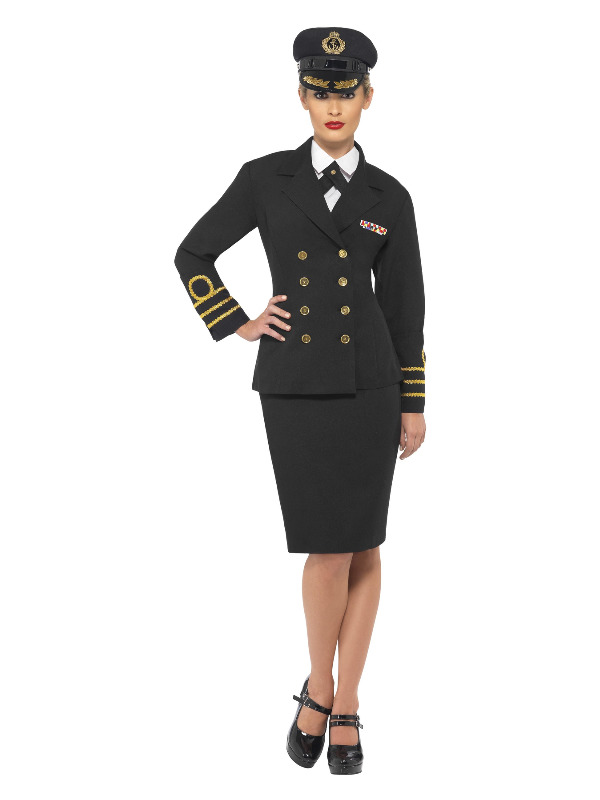 Navy Officer Costume, Black