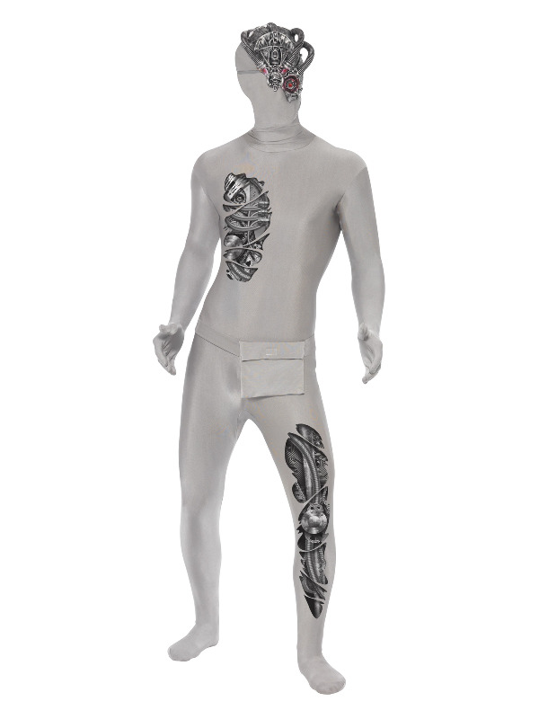 Robotic Second Skin Costume, Grey