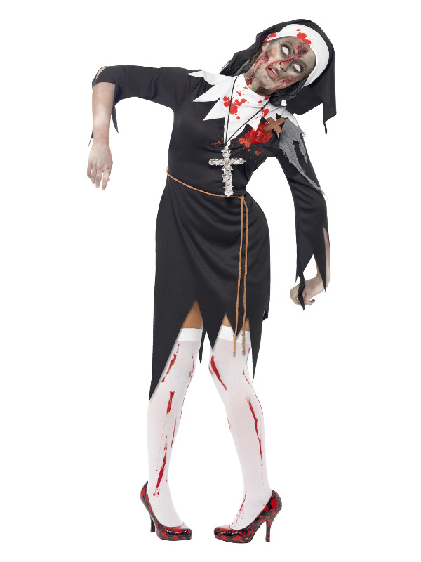 Zombie Bloody Sister Mary Costume, Black