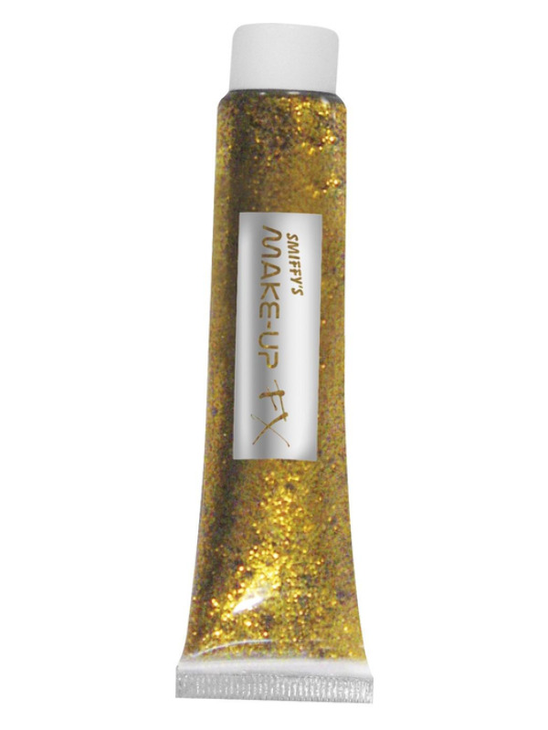 Glitter Gel, Gold, 20ml Tube