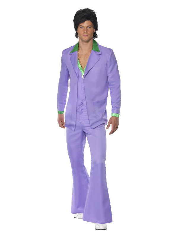 Lavender 1970s Suit Costume, Purple