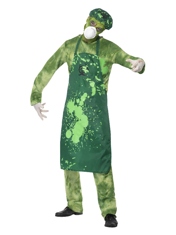 Biohazard Male Costume, Green