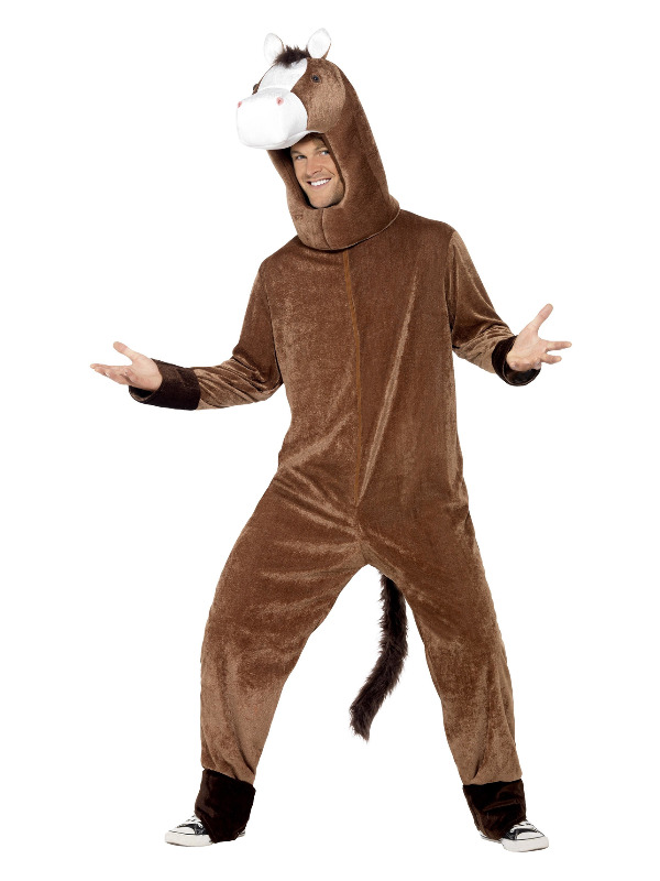 Horse Costume, Brown, with Bodysuit and Hood