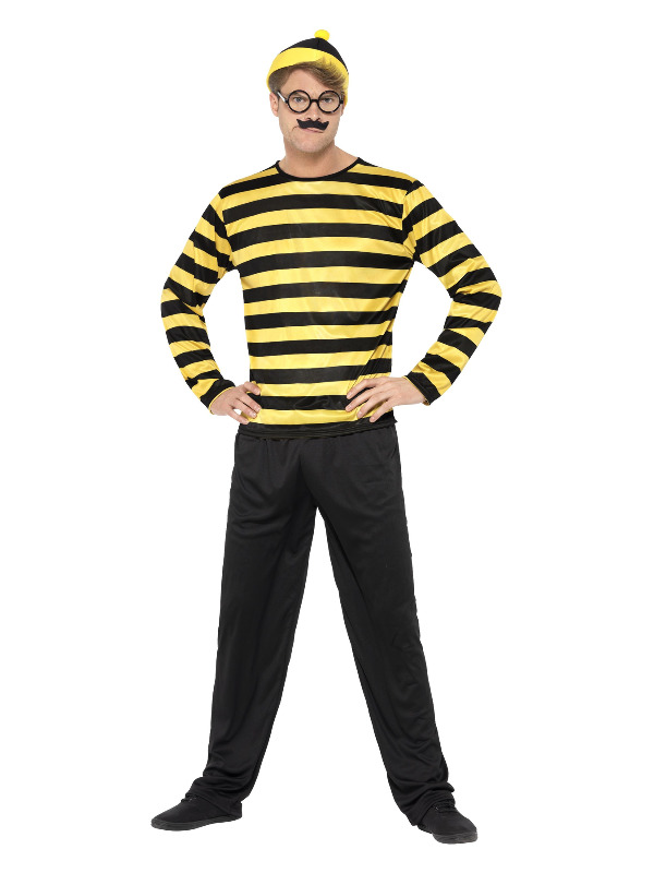 Where's Wally? Odlaw Costume, Black & Yellow