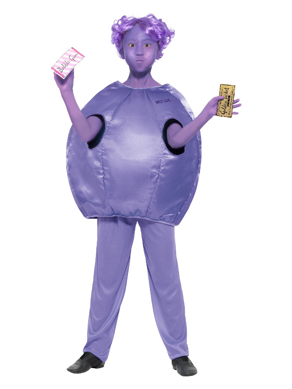 Roald Dahl Deluxe Violet Beauregarde Costume, Purp