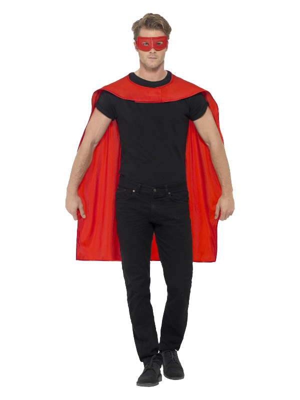 Cape, Red, with Eyemask