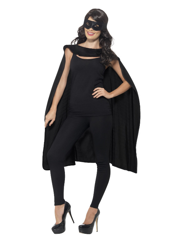 Cape, Black, with Eyemask