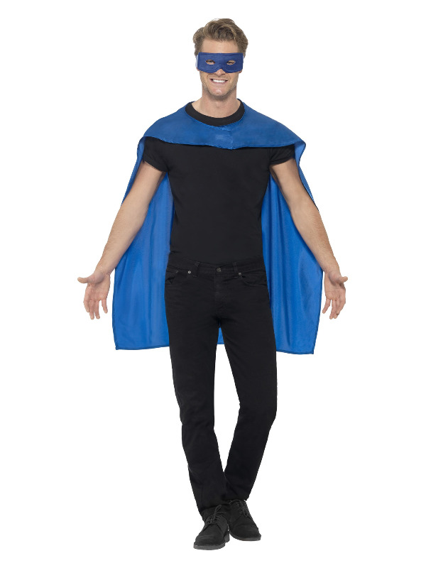 Cape, Blue, with Eyemask