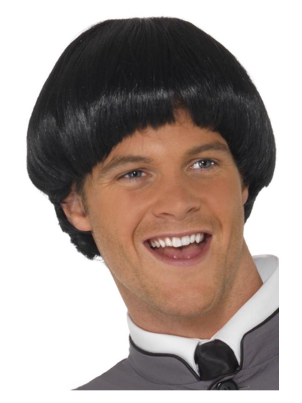 Swinging '60s Bowl Wig, Black