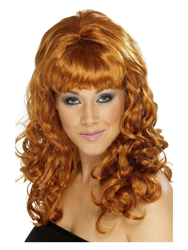 Beehive Beauty Wig, Auburn, with Curls