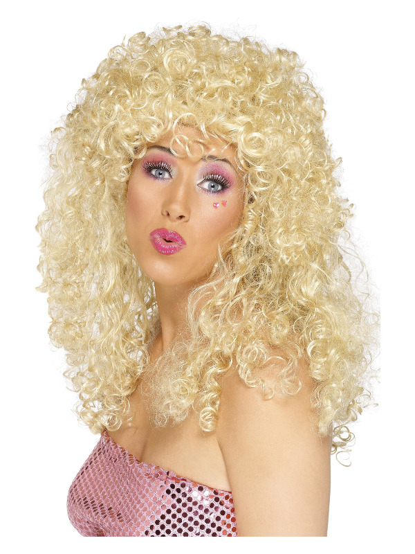 Boogie Babe Wig, Blonde, Long, Curly