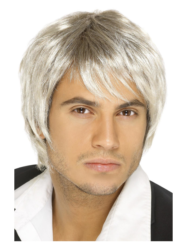 Boy Band Wig, Blonde & Brown, Short Style