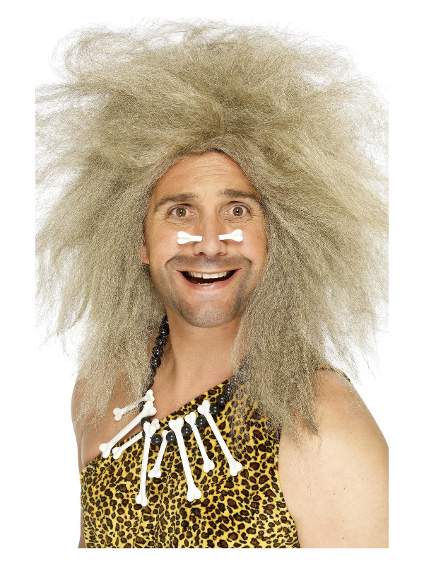 Crazy Caveman Wig, Blonde, Big