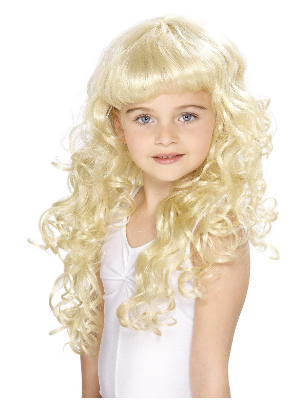 Girl's Princess Wig, Blonde, Curly