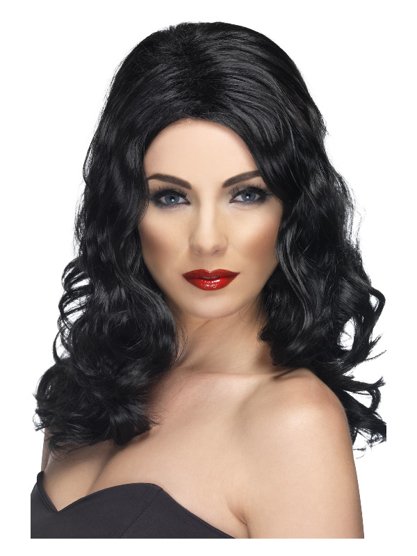 Glamorous Wig, Black, Long and Wavy