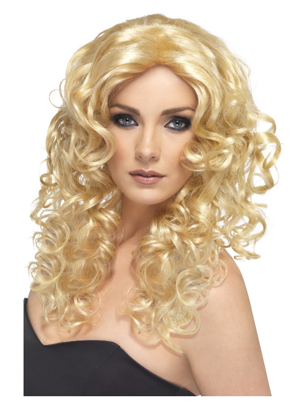 Glamour Wig, Blonde, Long, Curly