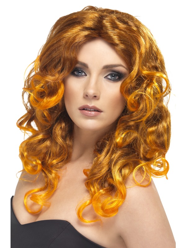 Glamour Wig, Light Auburn, Light Auburn, Long, Curly