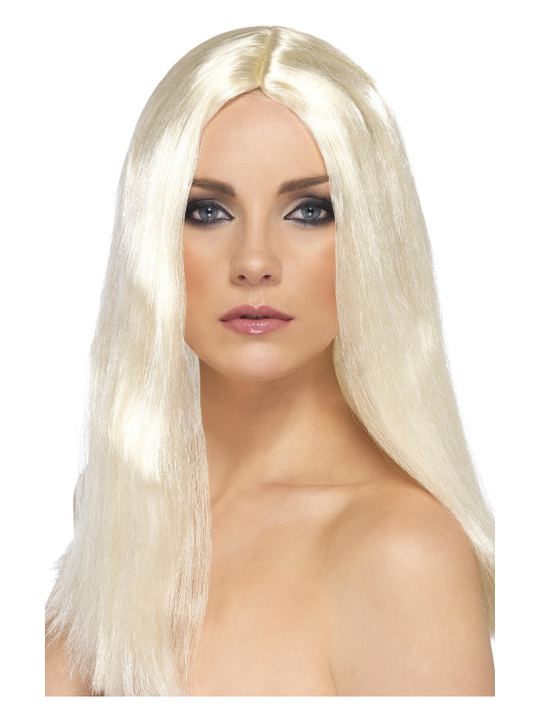 Star Style Wig, Blonde, 44cm / 17in Long, Straight