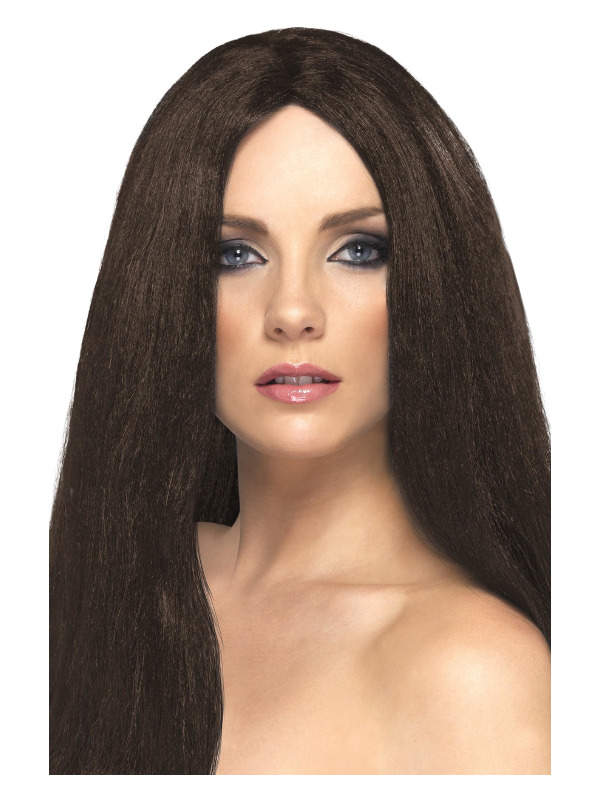 Star Style Wig, Brown, 44cm Long, Straight