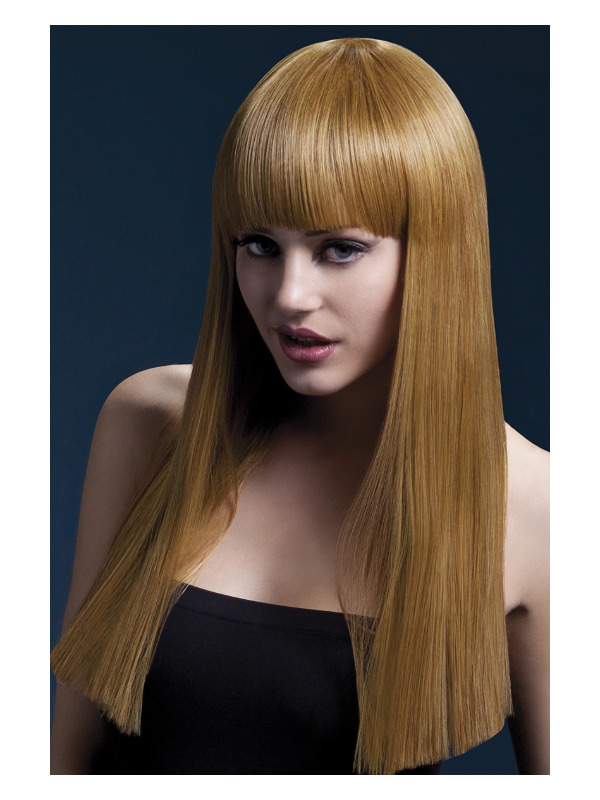 Fever Alexia Wig, Auburn, Long Blunt Cut with Fringe, 48cm / 19in