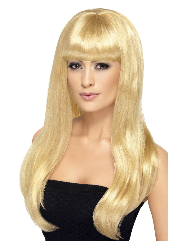 Babelicious Wig, Blonde, Long, Straight with Fringe