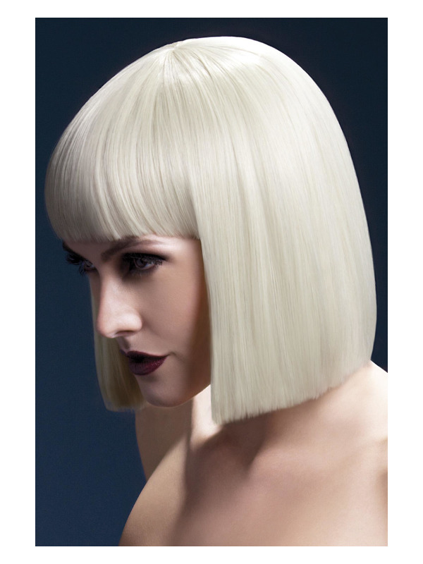 Fever Lola Wig, Blonde, Blunt Cut Bob with Fringe, 30cm / 12in