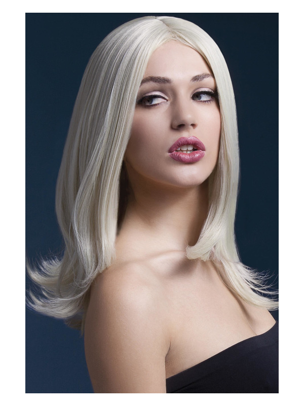 Fever Sophia Wig, Blonde, Long Layered with Centre Parting, 17inch/43cm