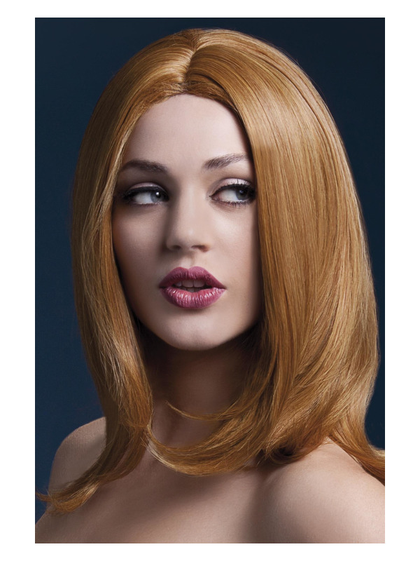 Fever Sophia Wig, Auburn, Long Layered with Centre Parting, 17inch/43cm