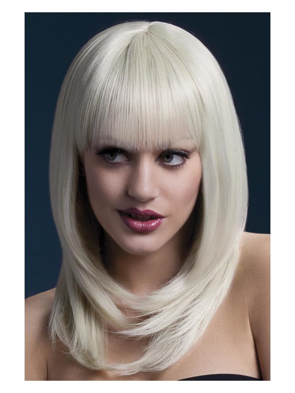 Fever Tanja Wig, Blonde, Feathered Cut with Fringe, 48cm / 19in