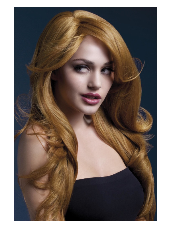 Fever Nicole Wig, Auburn, Soft Wave with Side Parting, 66cm / 26in