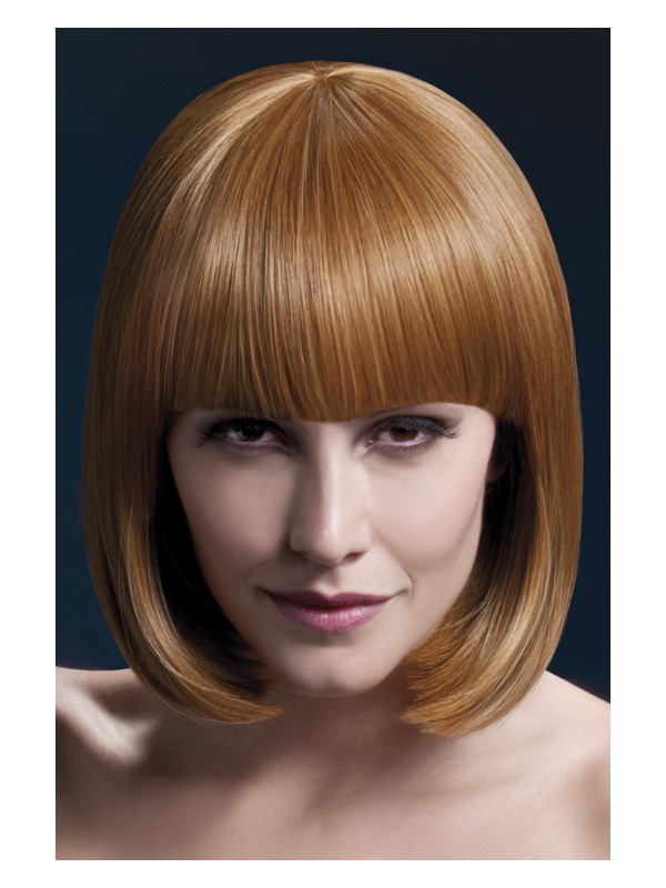 Fever Elise Wig, Auburn, Sleek Bob with Fringe,33cm / 13in