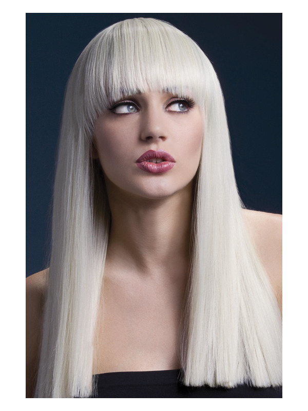 Fever Alexia Wig, Blonde, Long Blunt Cut with Fringe, 48cm / 19in