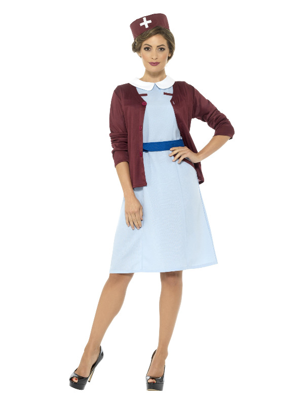 Vintage Nurse Costume, Blue